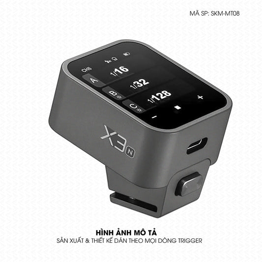 Dán Skin Trigger Máy Ảnh Đổi Màu Xám Xi | SKM-MT08