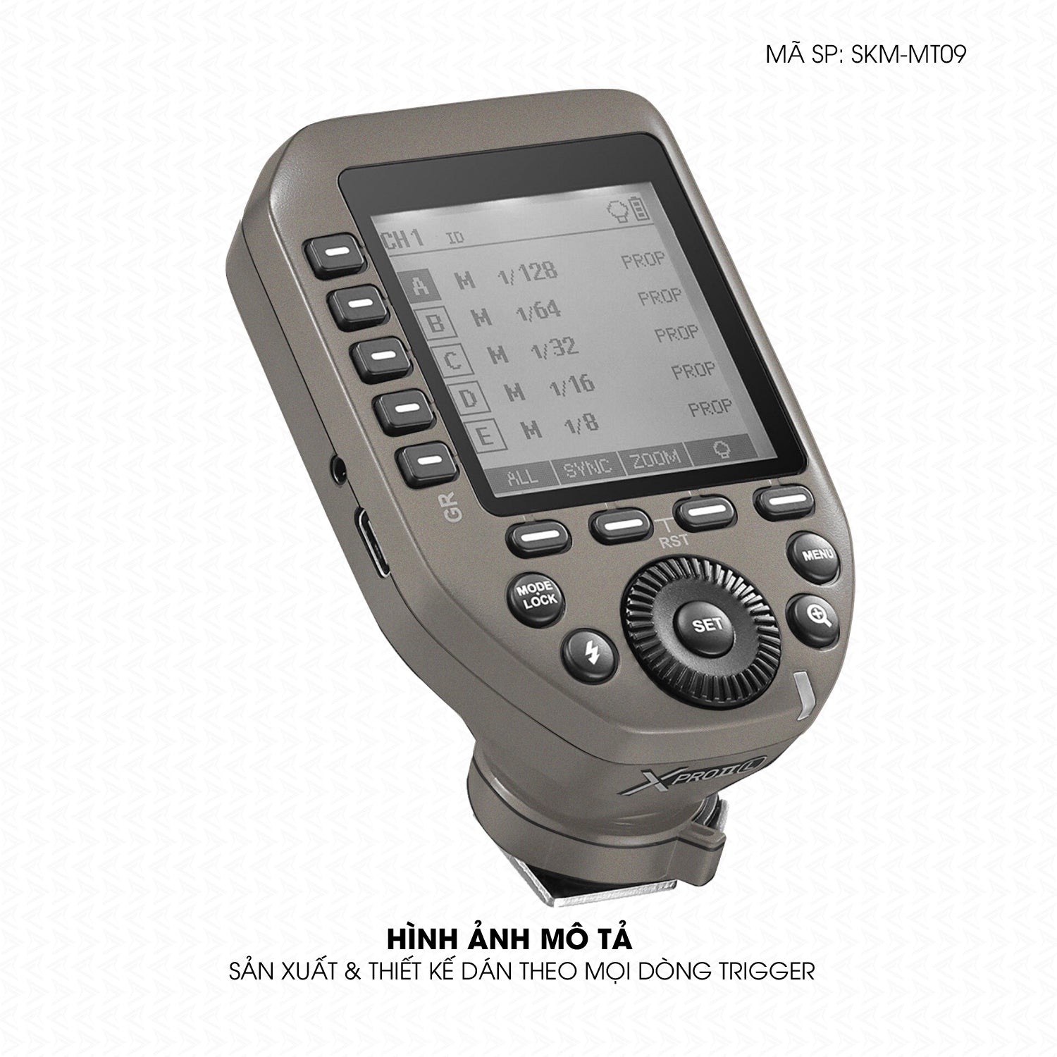 Dán Skin Trigger Máy Ảnh Đổi Màu Titanium | SKM-MT09
