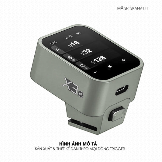 Dán Skin Trigger Máy Ảnh Đổi Màu Xanh Rêu Xám | SKM-MT11