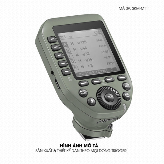 Dán Skin Trigger Máy Ảnh Đổi Màu Xanh Rêu Xám | SKM-MT11
