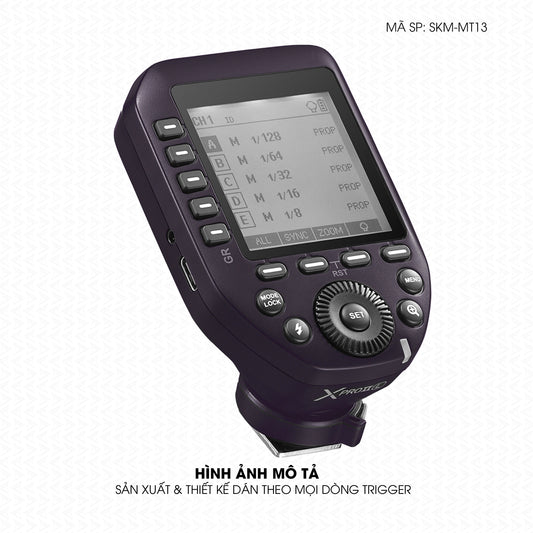 Dán Skin Trigger Máy Ảnh Đổi Màu Tím Metallic | SKM-MT13