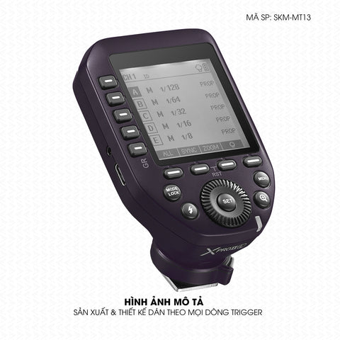 Dán Skin Trigger Máy Ảnh Đổi Màu Tím Metallic | SKM-MT13