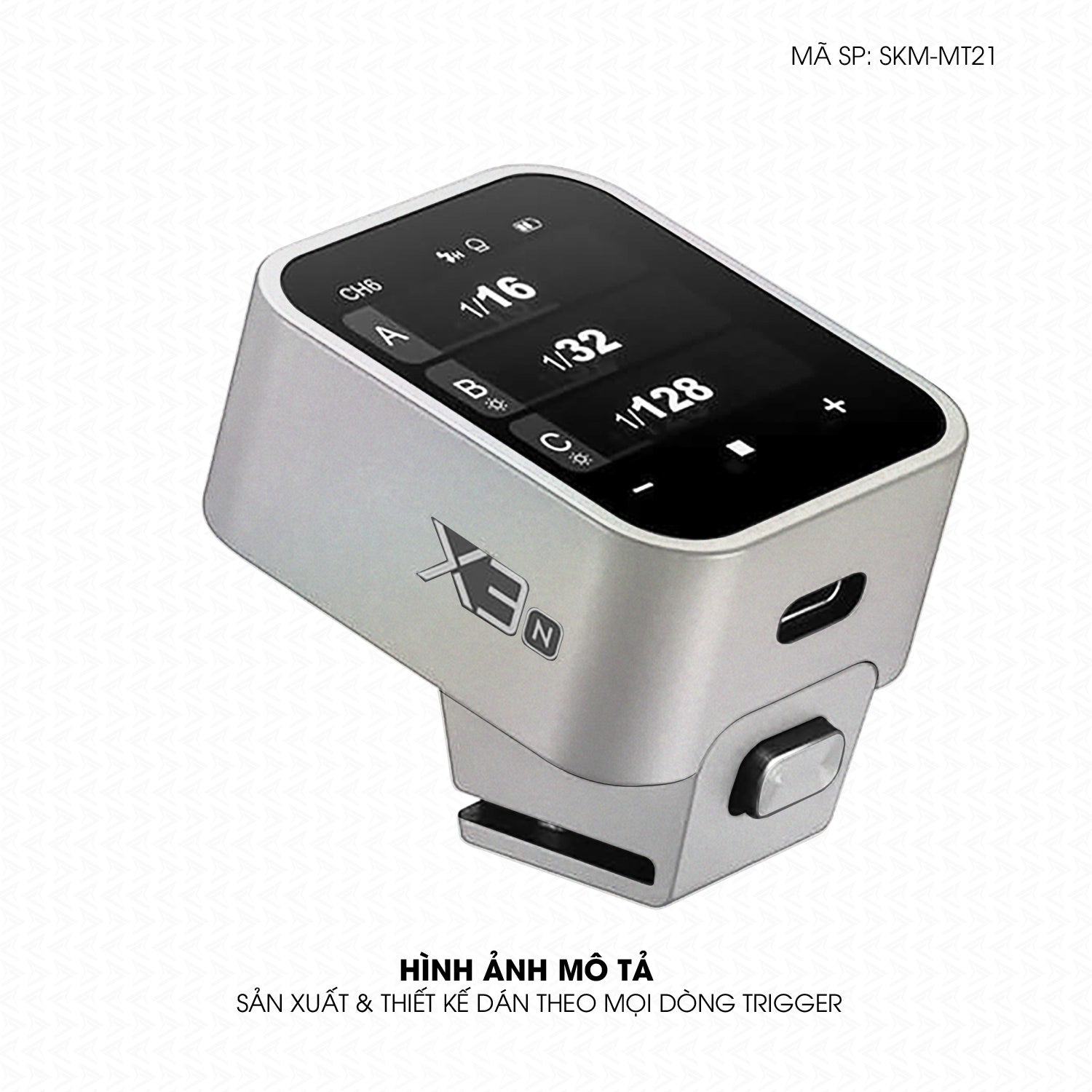 Dán Skin Trigger Máy Ảnh Đổi Màu Bạc Chuyển Sắc | SKM-MT21