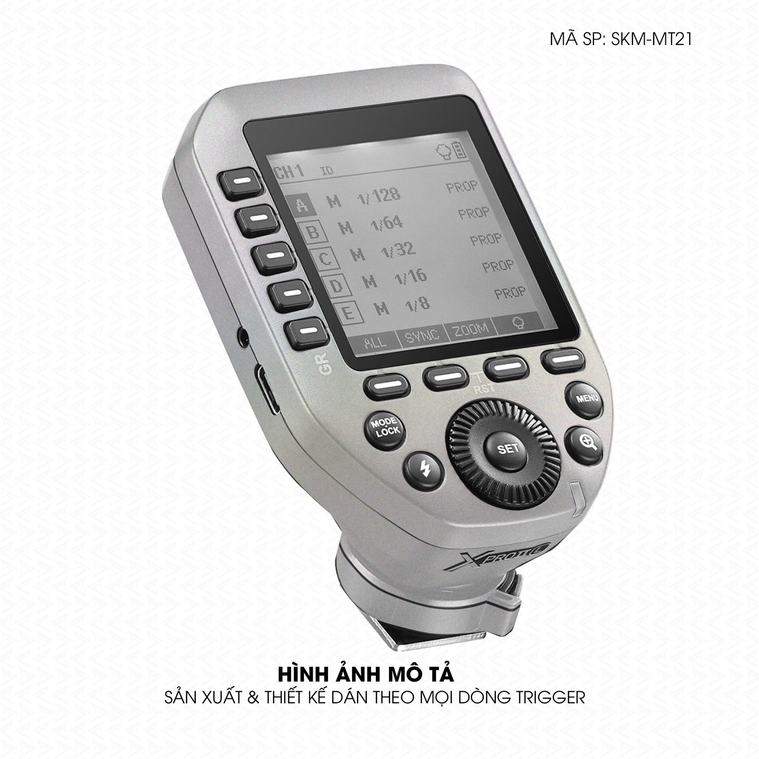 Dán Skin Trigger Máy Ảnh Đổi Màu Bạc Chuyển Sắc | SKM-MT21