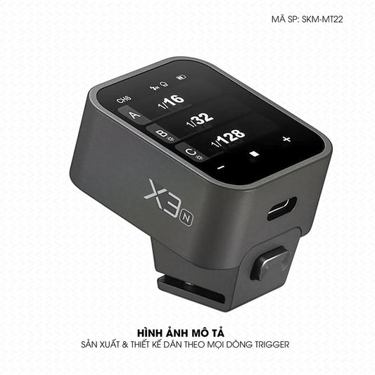 Dán Skin Trigger Máy Ảnh Đổi Màu Đen Ánh Cầu Vồng | SKM-MT22