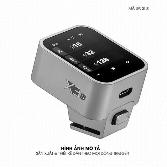 Dán Skin Trigger Máy Ảnh Đổi Màu Xám Bạc | ST01