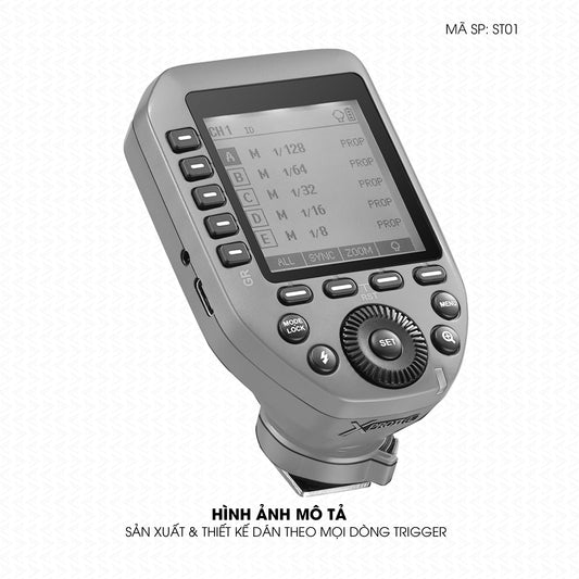 Dán Skin Trigger Máy Ảnh Đổi Màu Xám Bạc | ST01