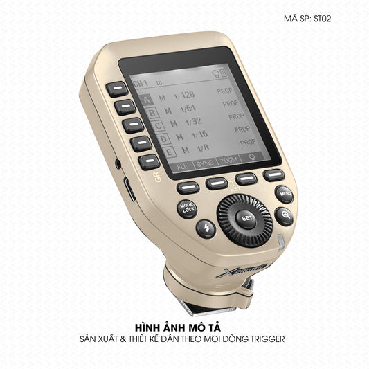 Dán Skin Trigger Máy Ảnh Đổi Màu Khakhi Milan | ST02