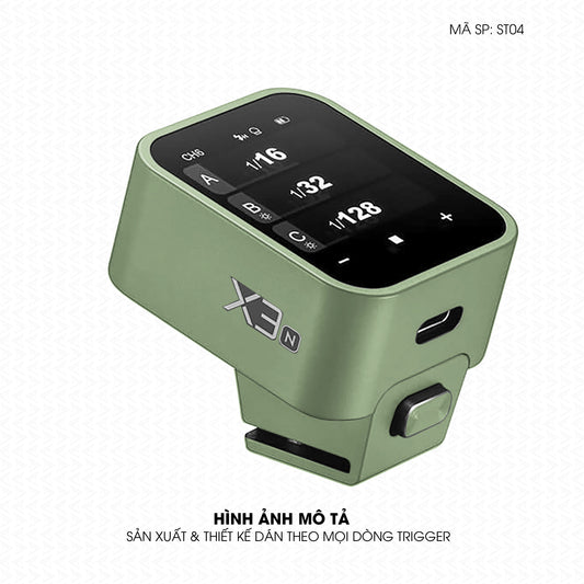 Dán Skin Trigger Máy Ảnh Đổi Màu Xanh Lá Nhạt | ST04
