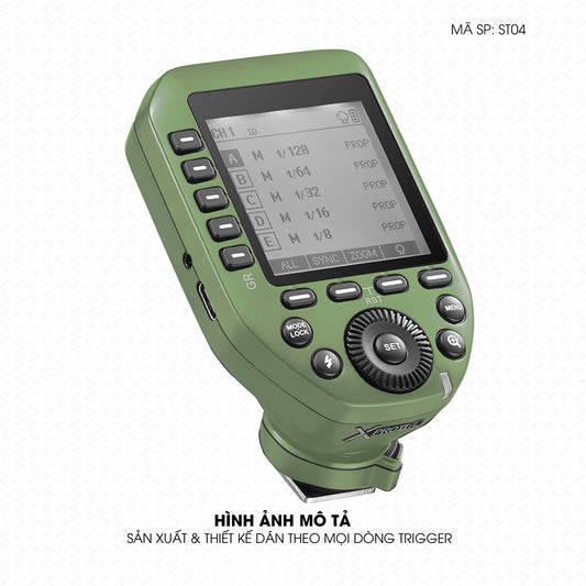 Dán Skin Trigger Máy Ảnh Đổi Màu Xanh Lá Nhạt | ST04