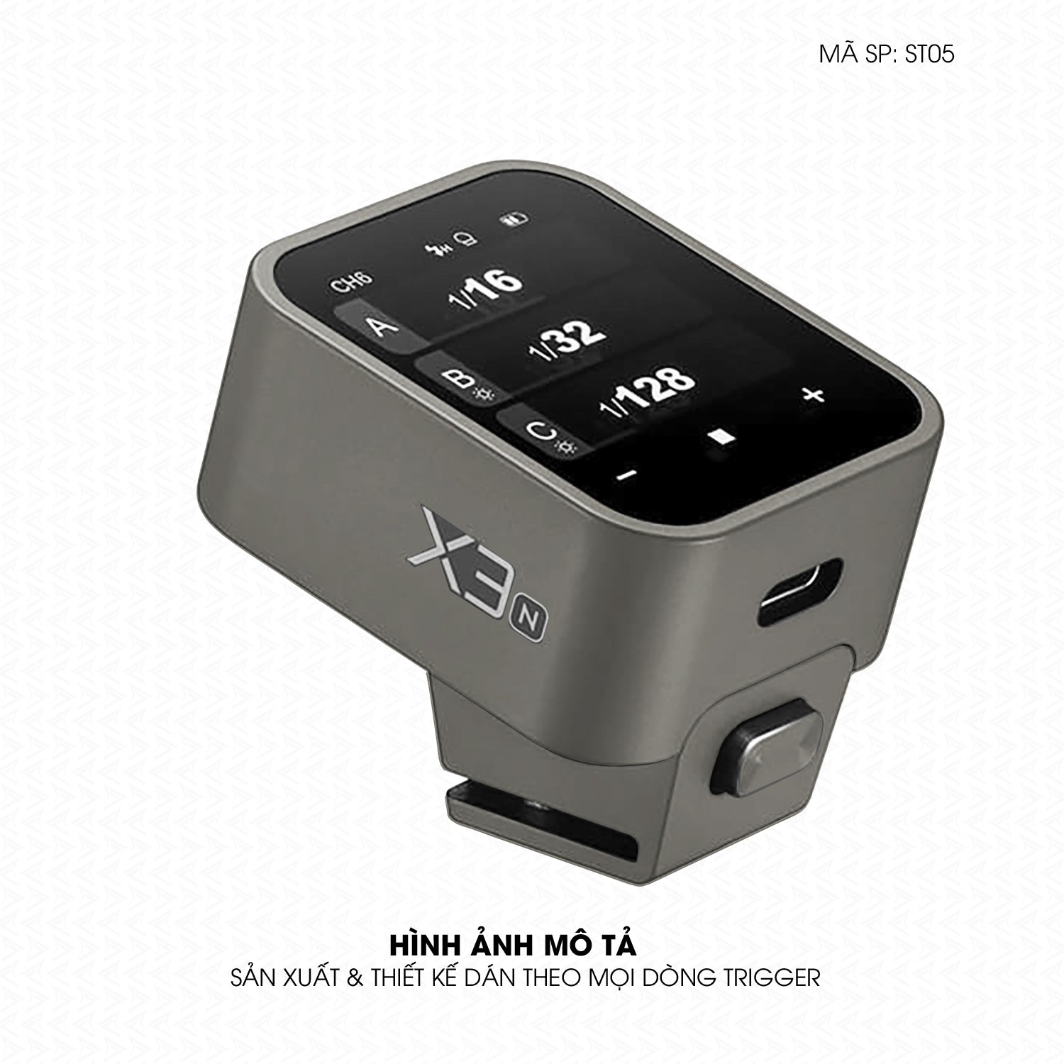 Dán Skin Trigger Máy Ảnh Đổi Màu Titan Xám | ST05