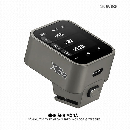 Dán Skin Trigger Máy Ảnh Đổi Màu Titan Xám | ST05