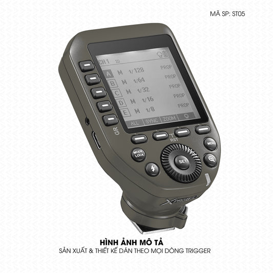 Dán Skin Trigger Máy Ảnh Đổi Màu Titan Xám | ST05