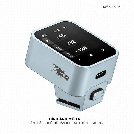 Dán Skin Trigger Máy Ảnh Đổi Màu Xanh Baby | ST06