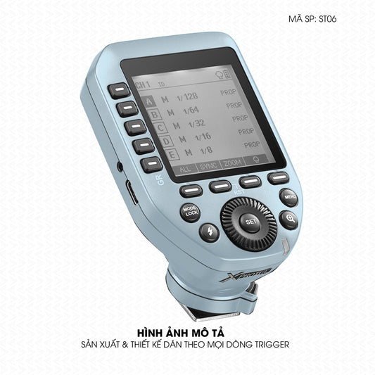 Dán Skin Trigger Máy Ảnh Đổi Màu Xanh Baby | ST06