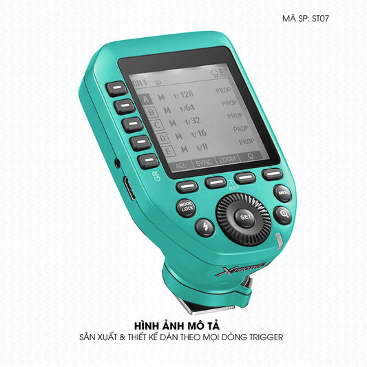 Dán Skin Trigger Máy Ảnh Đổi Màu Xanh Tiffany | ST07