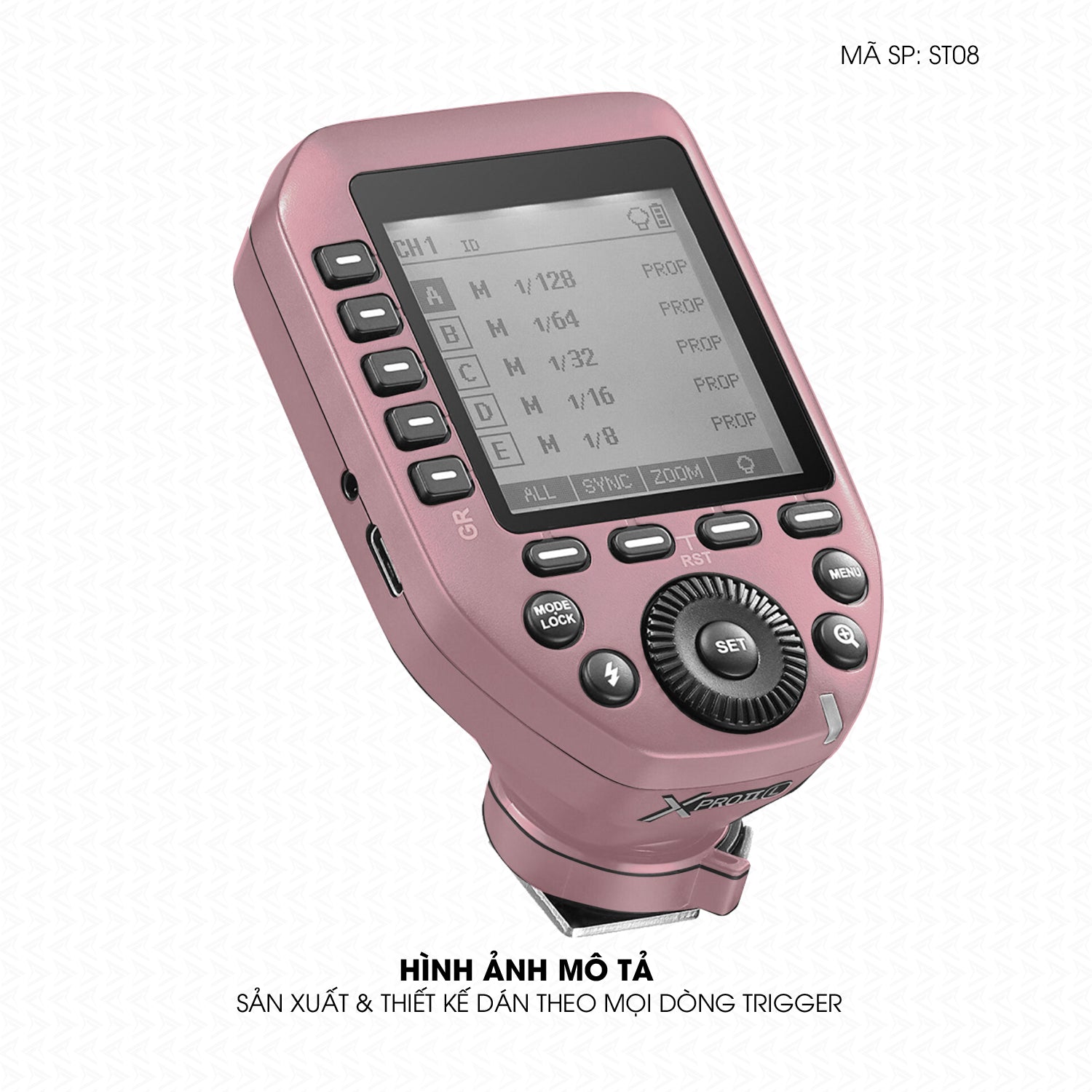 Dán Skin Trigger Máy Ảnh Đổi Màu Hồng | ST08