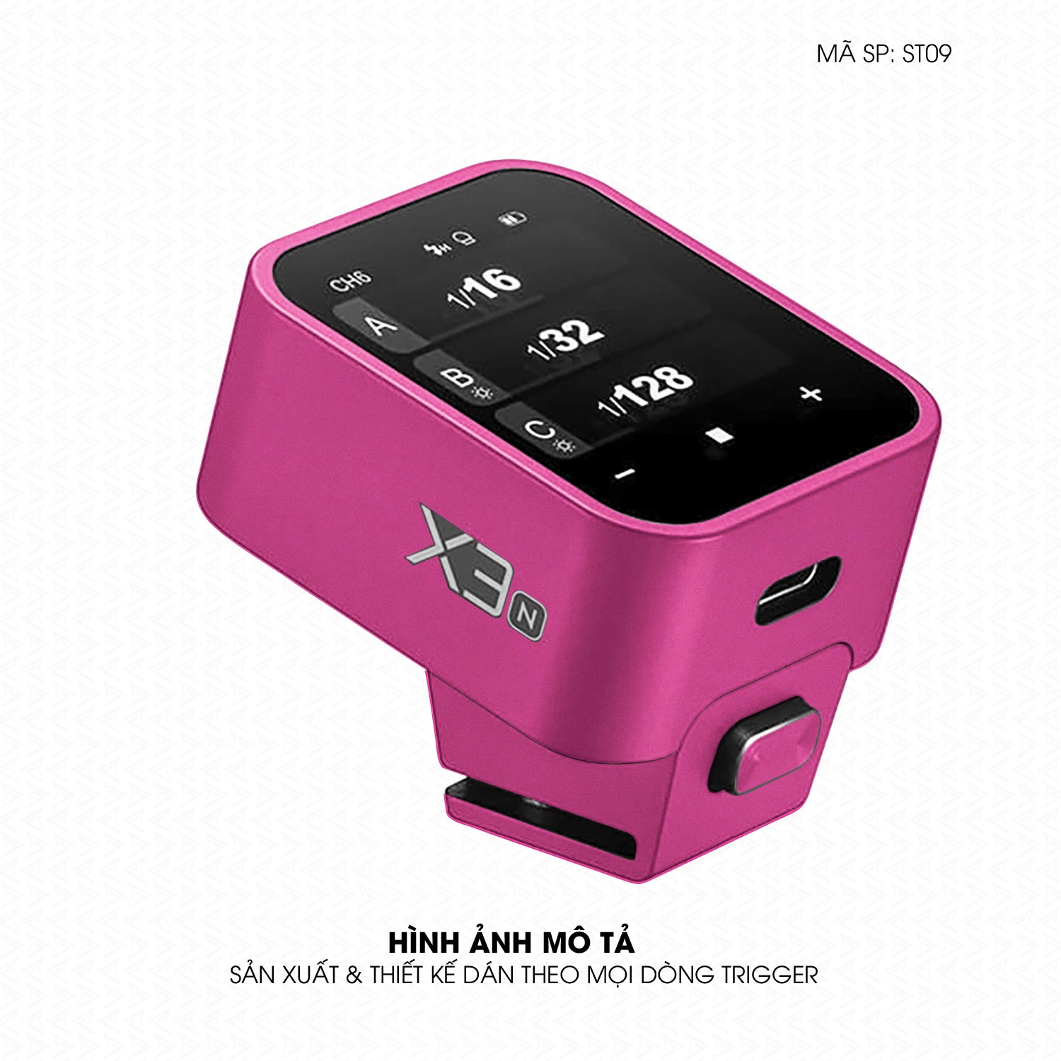 Dán Skin Trigger Máy Ảnh Đổi Màu Hồng Đậm | ST09
