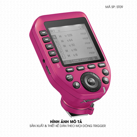 Dán Skin Trigger Máy Ảnh Đổi Màu Hồng Đậm | ST09