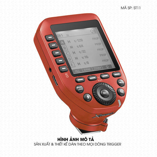 Dán Skin Trigger Máy Ảnh Đổi Màu Cam Gạch | ST11
