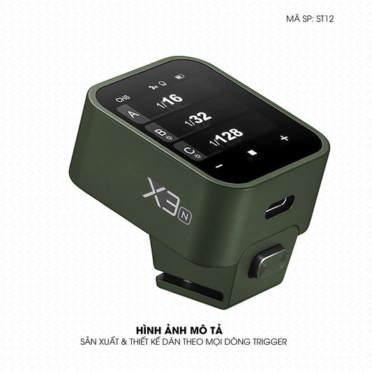 Dán Skin Trigger Máy Ảnh Đổi Màu Xanh Quân Đội | ST12