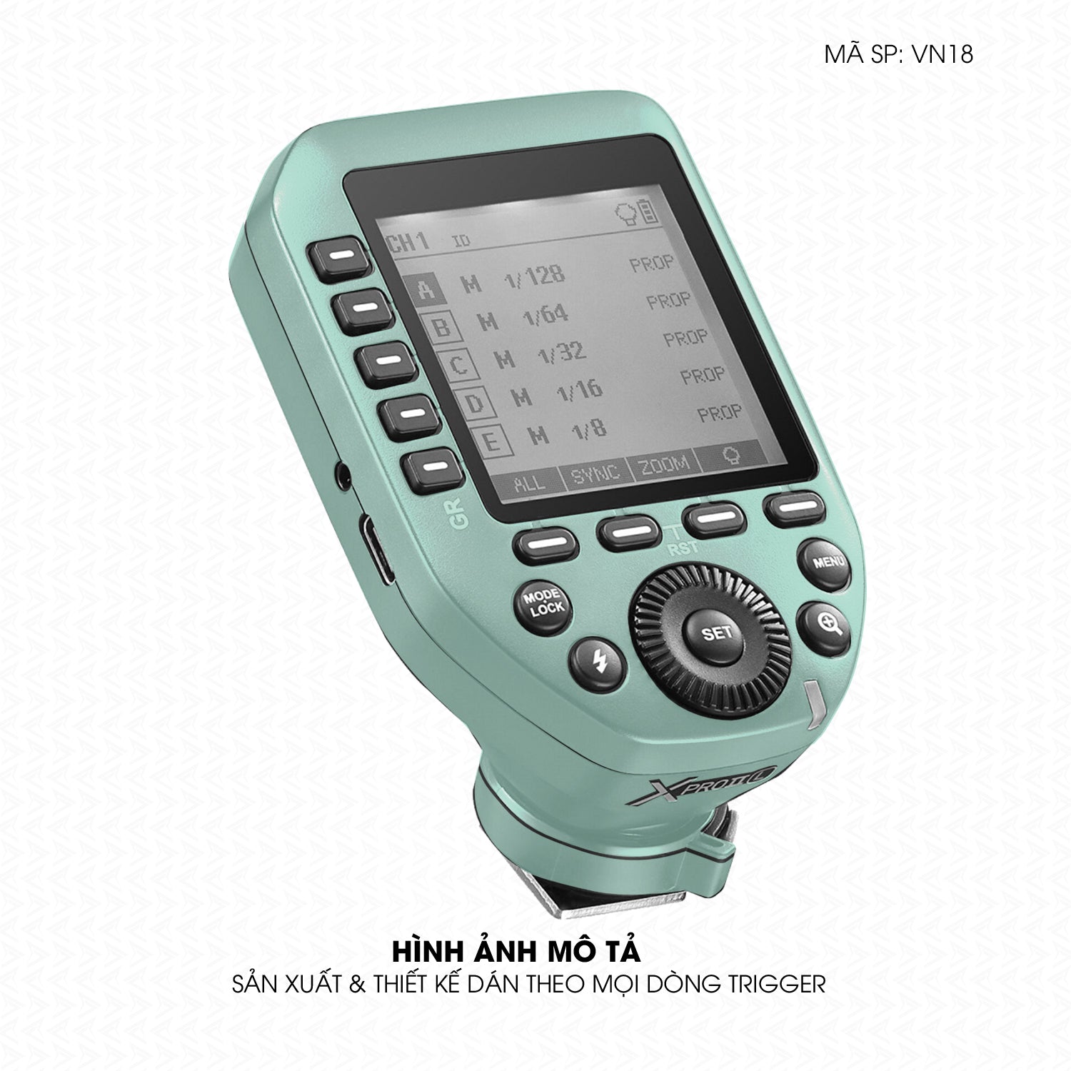Dán Skin Trigger Máy Ảnh Đổi Màu Xanh Mint | VN18