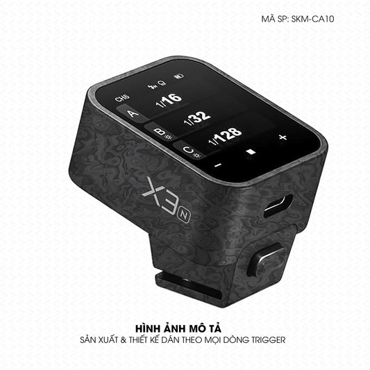 Dán Skin Trigger Máy Ảnh Vân Carbon Pattern | SKM-CA10