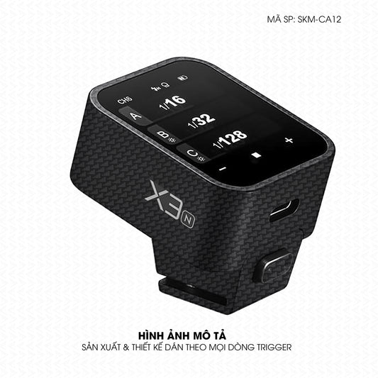 Dán Skin Trigger Máy Ảnh Vân Carbon Pattern Air | SKM-CA12