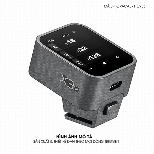 Dán Skin Trigger Máy Ảnh Vân Tổ Ong Xám | ORACAL-HC933