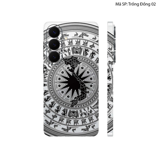 Dán Skin Galaxy S26 Series Hình Trống Đồng 02 Bản Đồ Trắng