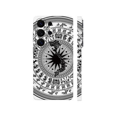 Dán Skin Galaxy S26 Series Hình Trống Đồng 02 Bản Đồ Trắng