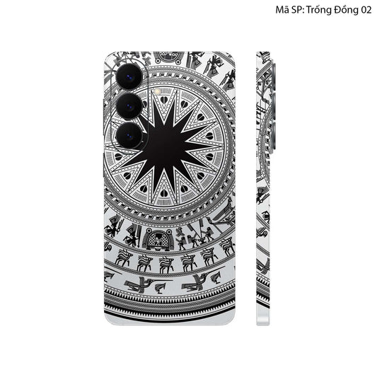 Dán Skin Galaxy S26 Series Hình Trống Đồng 02 Trắng