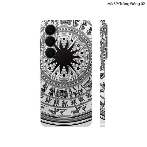Dán Skin Galaxy S26 Series Hình Trống Đồng 02 Trắng
