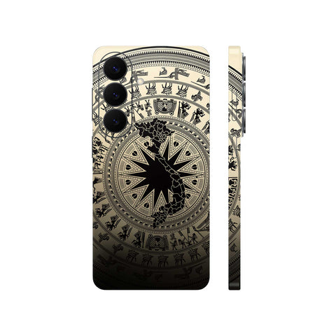 Dán Skin Galaxy S26 Series Hình Trống Đồng Stock Gold Bản Đồ