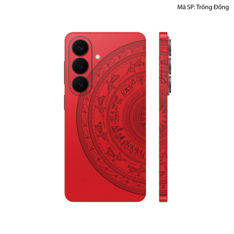 Dán Skin Galaxy S26 Series Hình Trống Đồng Đỏ