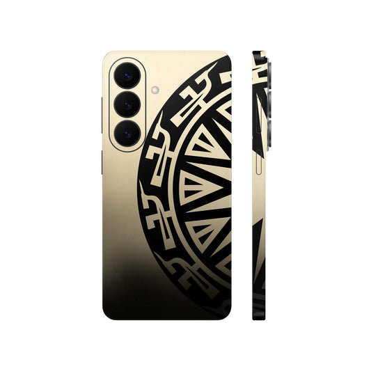 Dán Skin Galaxy S26 Series Hình Trống Đồng Stock Gold Chim Hạc