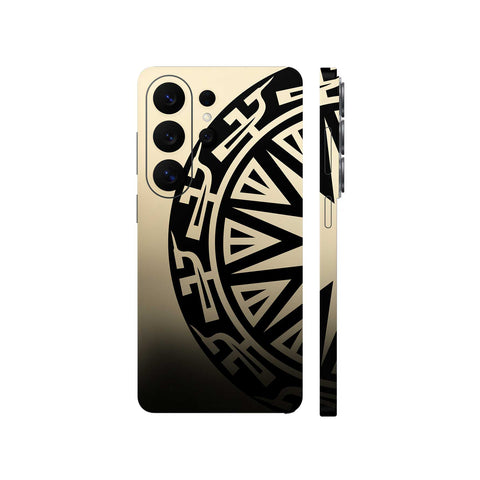 Dán Skin Galaxy S26 Series Hình Trống Đồng Stock Gold Chim Hạc