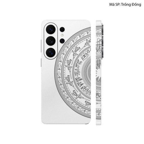 Dán Skin Galaxy S26 Series Hình Trống Đồng Trắng
