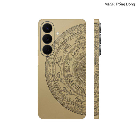 Dán Skin Galaxy S26 Series Hình Trống Đồng Vàng Đồng