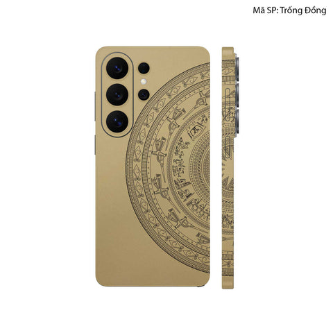 Dán Skin Galaxy S26 Series Hình Trống Đồng Vàng Đồng