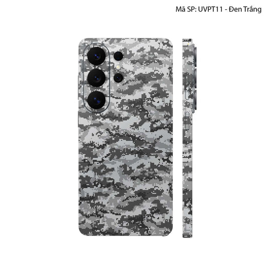 Dán Skin Samsung Galaxy S26 Series Vân Nổi Camo Digital | UVPT11