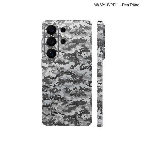 Dán Skin Samsung Galaxy S26 Series Vân Nổi Camo Digital | UVPT11