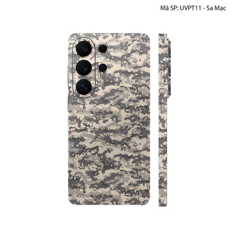Dán Skin Samsung Galaxy S26 Series Vân Nổi Camo Digital | UVPT11