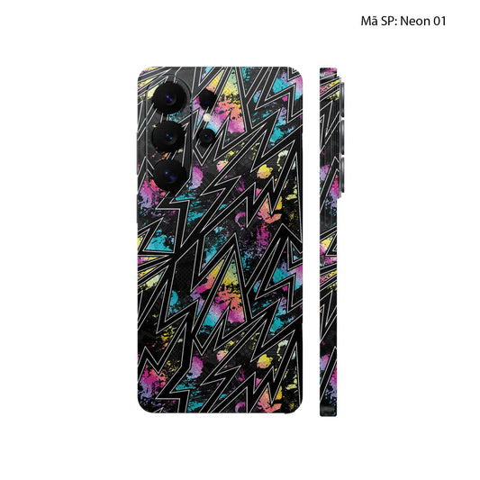 Dán Skin Samsung Galaxy S26 Series Vân Nổi Neon | UVPT19
