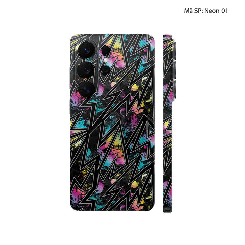 Dán Skin Samsung Galaxy S26 Series Vân Nổi Neon | UVPT19