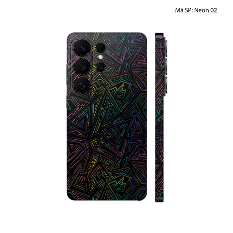 Dán Skin Samsung Galaxy S26 Series Vân Nổi Neon | UVPT19