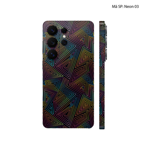 Dán Skin Samsung Galaxy S26 Series Vân Nổi Neon | UVPT19