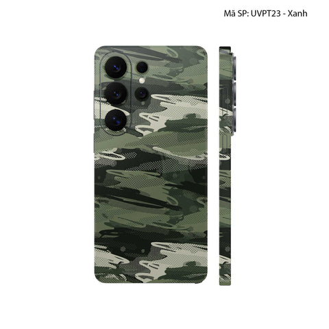 Dán Skin Samsung Galaxy S26 Series Vân Nổi Camo SEAMLESS | UVPT23