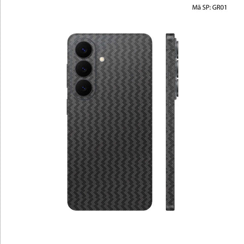 Dán Skin Samsung Galaxy S26 Series Vân Nổi Pattern Grey | UVPT29