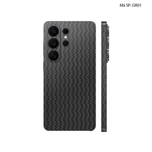 Dán Skin Samsung Galaxy S26 Series Vân Nổi Pattern Grey | UVPT29
